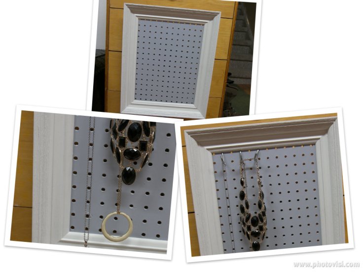 Picture Frame to Jewelry Hanger